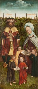 De Familie van Sint-Anna Drieluik, rechterpaneel door Master of the Family of Saint