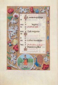 Getijdenboek van koningin Isabella de Katholieke, koningin van Spanje: Fol. 10v, september, ca. 1500