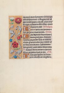 Getijdenboek van koningin Isabella de Katholieke, koningin van Spanje: Fol. 28v, ca. 1500 door Master of the First Prayerbook of Maximillian