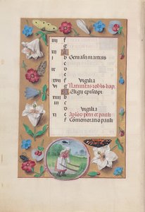 Uren van koningin Isabella de Katholieke, koningin van Spanje: Fol. 7v, juni, ca. 1500