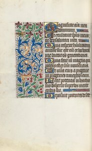 Getijdenboek Gebruik van Rouen: fol. 107v, c. 1470 door Master of the Geneva Latini