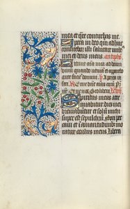 Getijdenboek Gebruik van Rouen: fol. 130v, c. 1470 door Master of the Geneva Latini