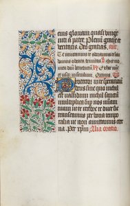 Getijdenboek Gebruik van Rouen: fol. 14v, ca. 1470 door Master of the Geneva Latini