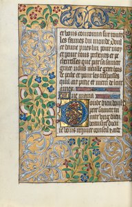 Getijdenboek Gebruik van Rouen: fol. 151v, Uitgebreide Rand van Bladwerk, c. 1470