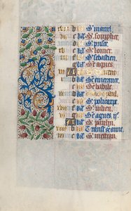 Getijdenboek Gebruik van Rouen: fol. 1v