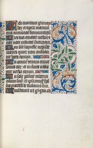 Getijdenboek Gebruik van Rouen: fol. 32r, c. 1470 door Master of the Geneva Latini