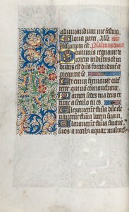 Getijdenboek Gebruik van Rouen: fol. 39b, ca. 1470 door Master of the Geneva Latini