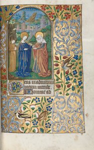 Getijdenboek Gebruik van Rouen: fol. 39r, De Visitatie