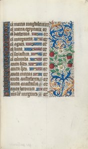 Getijdenboek Gebruik van Rouen: fol. 94r, c. 1470 door Master of the Geneva Latini