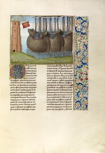 De Engelse vloot in Vlaamse wateren door Master of the Getty Froissart