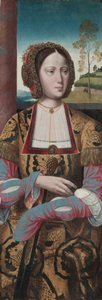 Heilige Catharina, ca. 1520 (tempera op houtpaneel) door Master of the Holy Blood