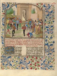 De concurrentie in Sittacene en de verzachting van Sisigambis door Master of the Jardin de vertueuse consolation