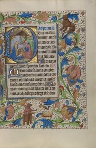 Beginletter D: De Geboorte door Master of the Lee Hours