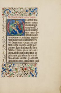 Begin O: De Pietà met Johannes de Evangelist door Master of the Llangattock Hours