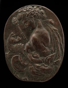 Een Bacchante, laat 15e of vroeg 16e eeuw door Master of the Martelli Mirror