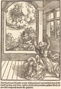 Ain khnab von Mansee wardt .. door Master of the Miracles of Mariazell