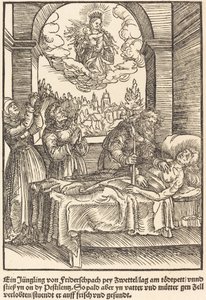 Ein Jungling von Friderschpach ... door Master of the Miracles of Mariazell