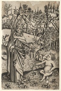 St. Augustinus en het Kind aan de Zeekust, c. 1465-1469 door Master of the Nuremberg Passion