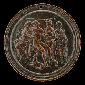 Meleager en Atalante door Master of the Orpheus Legend