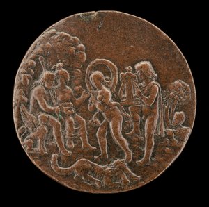 Orpheus en Eurydice voor Pluto en Proserpina, vierde kwart 15e eeuw