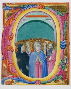 Allerheiligen in een initiaal E of O, ca. 1430-40