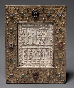 Boekvormige reliekhouder, ca. 1000 door Master of the Registrum Gregorii