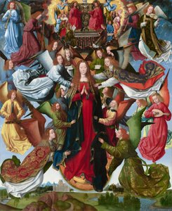 Maria, Koningin van de Hemel door Master of the Saint Lucy Legend