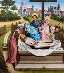 De graflegging van Christus, ca. 1450/55 (Tempera en olieverf op dennenhout)