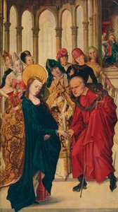 Het huwelijk van de Maagd door Master of the View of Ste