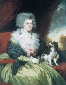 Dame met een Hond, 1786 door Mather Brown