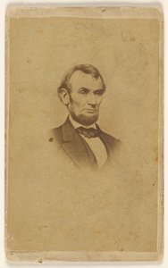 [Gravure van Abraham Lincoln naar een foto van Mathew B. Brady]. door Mathew B. Brady