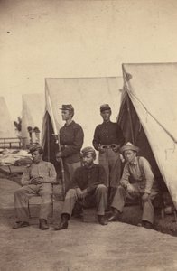 Kamptafereel,1862 (foto) door Mathew Brady