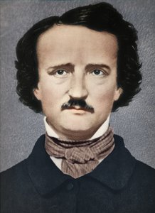 Edgar Allan Poe, c1840, 1939 door Mathew B. Brady