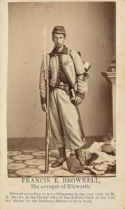 Francis E. Brownell,1861 (foto) door Mathew Brady