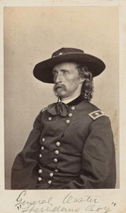 Generaal George Armstrong Custer,1865 (foto) door Mathew Brady