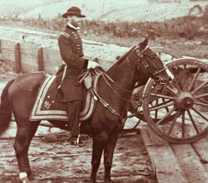 Generaal William T. Sherman (1820-91) in Atlanta, GA