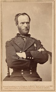 Generaal William Tecumseh Sherman,1865 (foto) door Mathew Brady