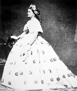 Mary Lincoln (1818-82) 1861 door Mathew Brady