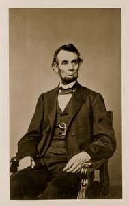 Portret van Abraham Lincoln (1809-65) door Mathew B. Brady