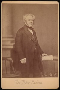 Portret van Peter Parker 1804-1888, voor 1888