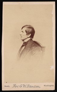 Portret van ds. George Whitefield Samson 1819-1896, voor 1896 door Mathew Brady