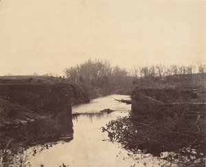 Ruïnes van de Stenen Brug - Bull Run, 1862 door Mathew Brady
