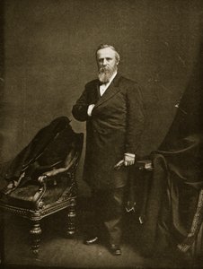 Rutherford B. Hayes voor zijn inauguratie als President, 1877