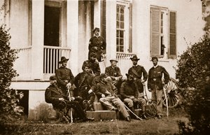 De 164e New York Vrijwilligers bij het hoofdkwartier van generaal McMahon, 1861-65
