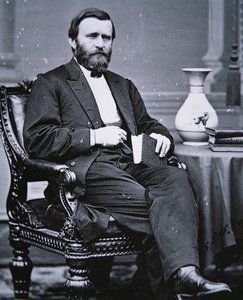 Ulysses Simpson Grant (1822-85) door Mathew Brady