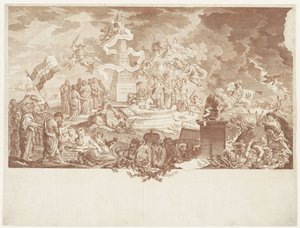 Allegorie op het ware patriotisme, 1788 door Mathias de Sallieth