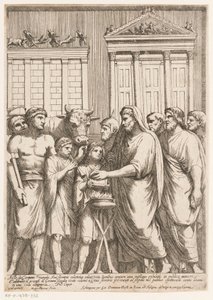Marcus Aurelius als hoogste priester Bas-reliëfs op de Boog van Constantijn (series title) door Matteo Piccioni