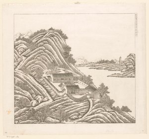Gezicht op een deel van het keizerlijk zomerpaleis in Chengde (Jehol) te China