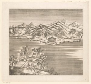 Gezicht op een deel van het keizerlijk zomerpaleis in Chengde (Jehol) te China