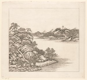 Gezicht op een deel van het keizerlijk zomerpaleis in Chengde (Jehol) te China